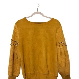 Alice Blue Mustard Yellow Sweater